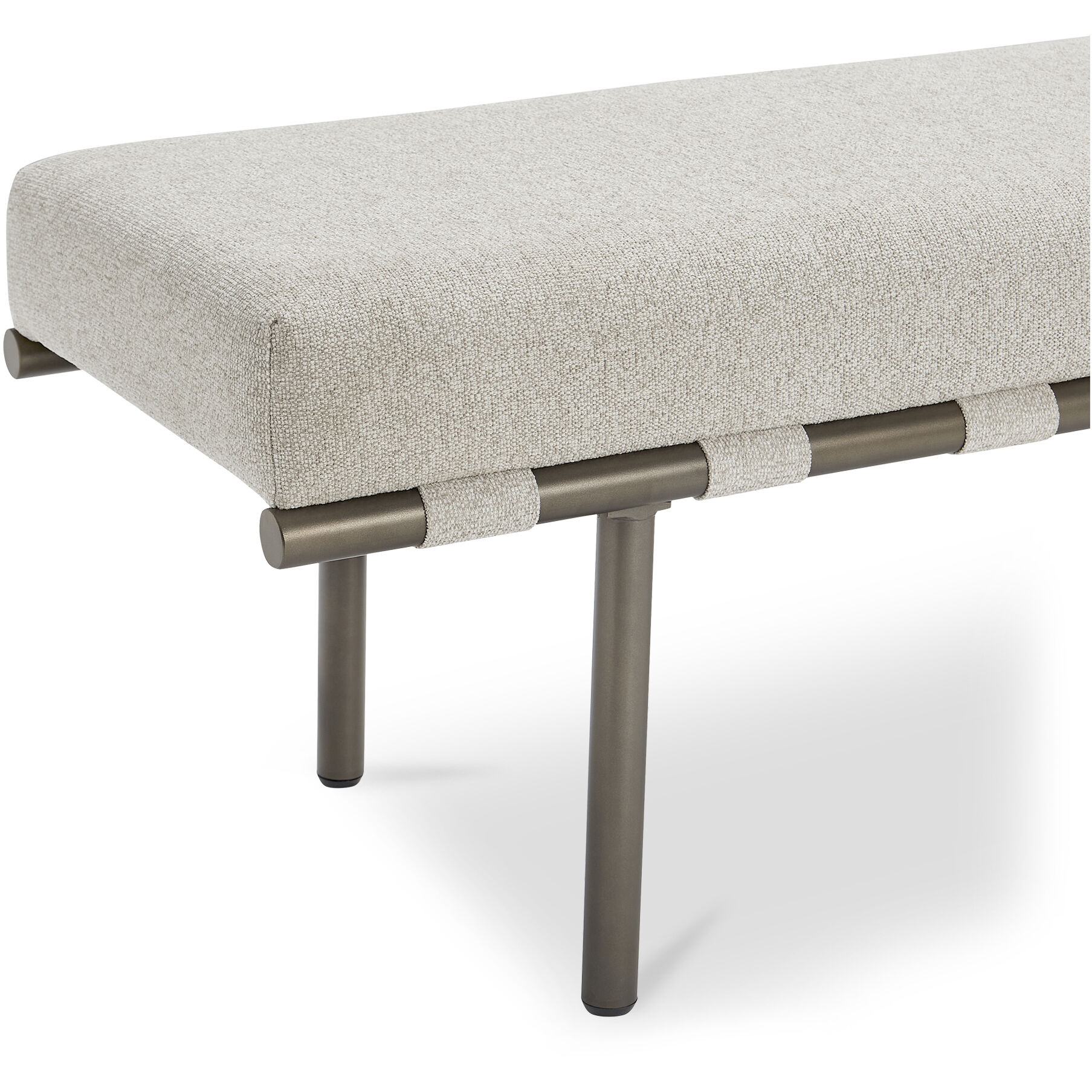 Carson Beige Dining Bench
